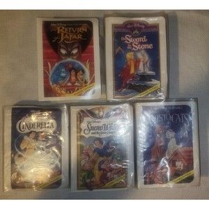 McDonalds Walt Disney Masterpiece Collection Happy Meal VHS Toy LOT